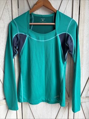 Patagonia Capilene Square Neck Long Sleeve Baselayer Teal Green Small